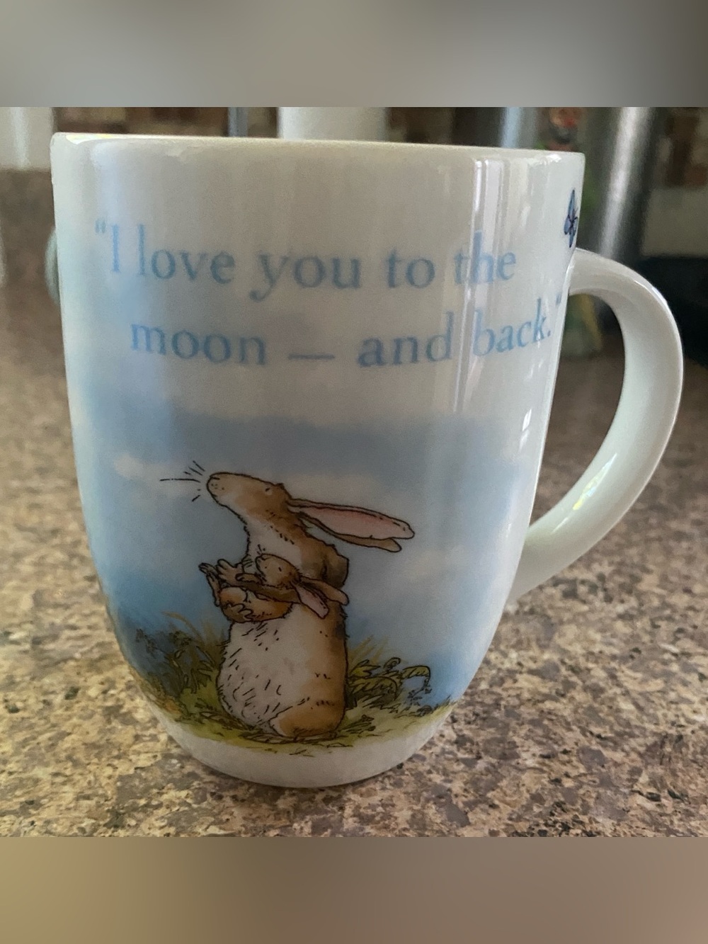 Könitz Germany "I Love You to the Moon and Back" Rabbit Mug